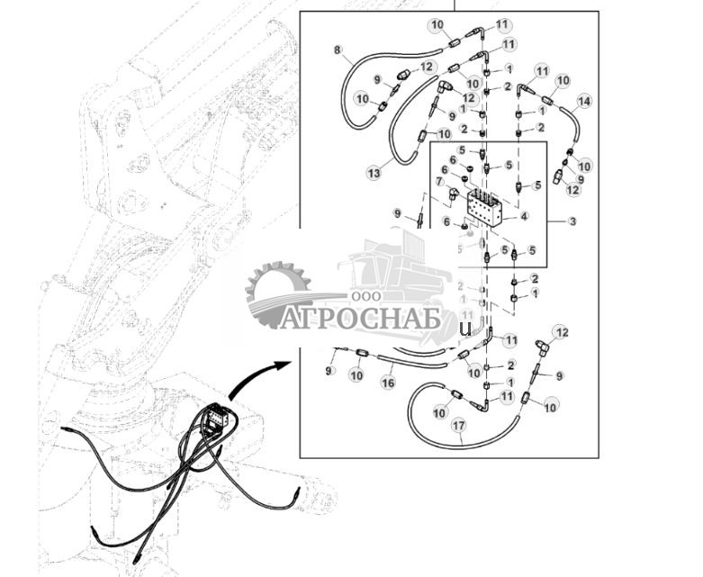 Components, Lubrication System, Boom, SSV10-A - ST812310 221.jpg